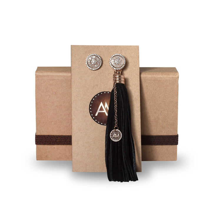 Brincos Tassel Rose Gold