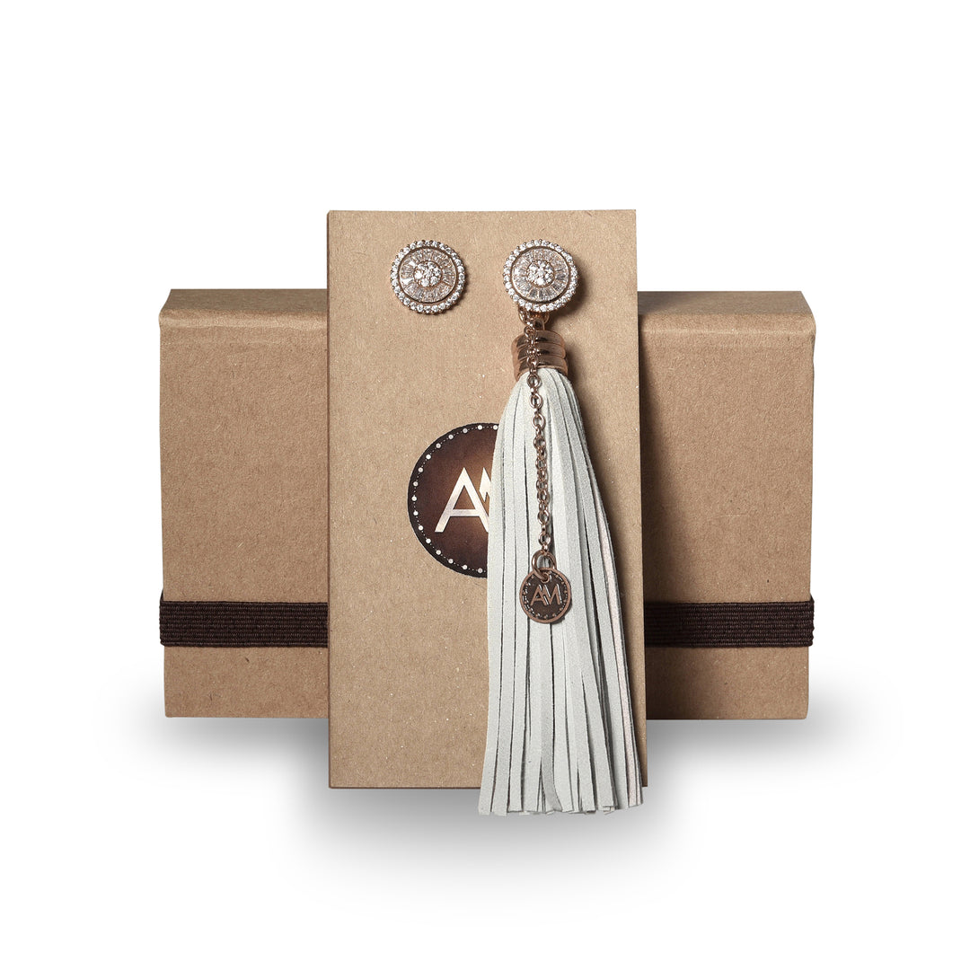 Brincos Tassel Rose Gold