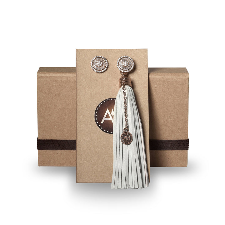 Brincos Tassel Rose Gold