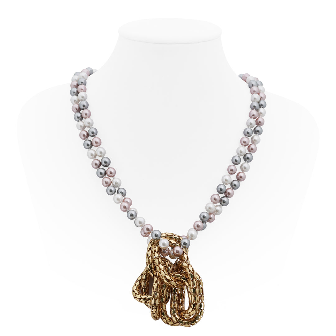 Colar Pérolas Inspiração Dior