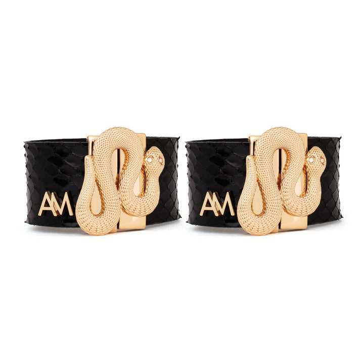 Bracelet Piton Black Gold